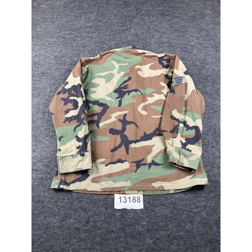 Vintage US Air Force Combat Command Coat Mens Medium X Short Green Camouflage